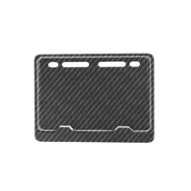 Electric motorcycle license plate frame license plate frame universal scooter rear tail frame carbon fiber universal license plate protective cover
