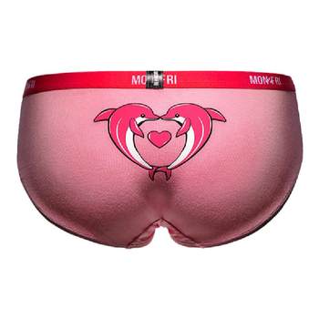 mon2fri trendy brandy sexy underwear women's thin couple underwear pink girl cute briefs gift box