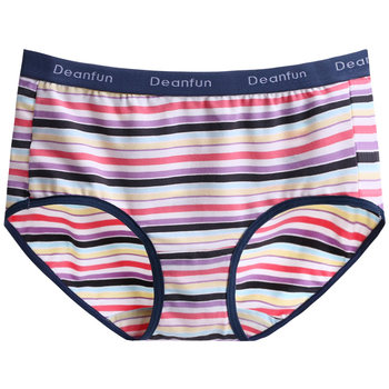 Die Anfen ຊຸດຊັ້ນໃນຂອງແມ່ຍິງ super soft modal cotton sweet breathable striped sexy mid-low waist boxer briefs gift boxer