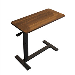 Solid wood bedside table, bed desk, removable laptop table, liftable folding study table, sofa side table