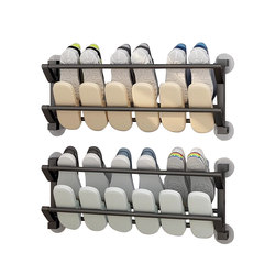 Folding shoe rack for home entrance, new 2024 hot style storage artifact, space-saving, punch-free slipper rack behind the door