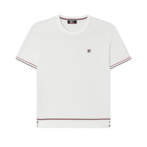 FILA Official Women's Knitted Shirt 2024 Summer New Fashion Casual Simple Basic Short sleeved Top FILA Official Women's Knitted Shirt 2024 Summer New Fashion Casual Simple Basic Short sleeved Top