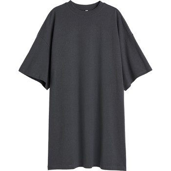 HM Women's 2024 Summer New Arrival Women's Large Size Soft Cotton Jersey T-Shirt Dress 1128506