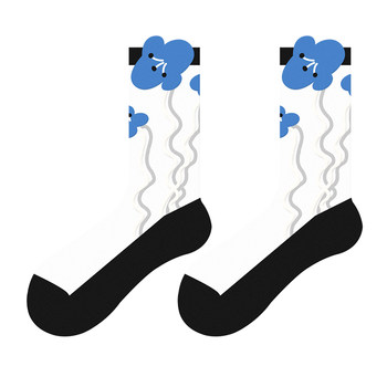 JKN Glass Silk Socks Women's Summer Thin Mid-Tube Socks College Style Internet Celebrities Super Fire Crocs Sandals Crystal Socks