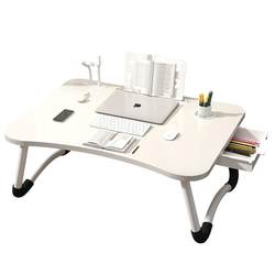 With USB small table bed desk bay window sitting bedroom bedside table computer lazy desk foldable girls simple summer dormitory notebook study table simple ins style student