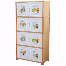 Cartoon children's storage cabinet extra large thickened baby wardrobe baby five-drawer cabinet bedroom home toy storage cabinet