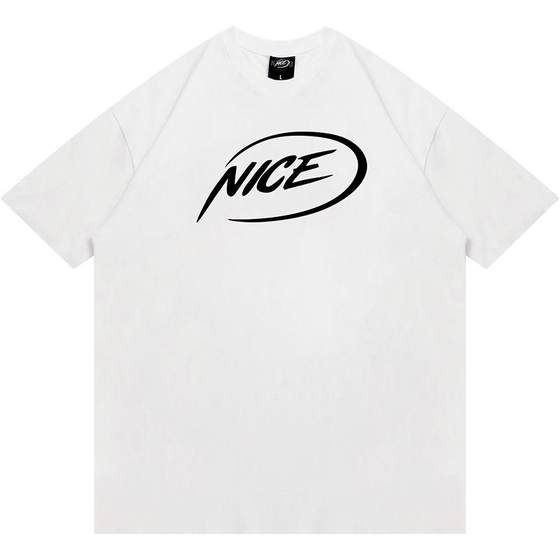 Niceid cotton sports short -sleeved American top ventilation basketball simple trend white T -shirt men and women couples Niceid cotton sports short -sleeved American top ventilation basketball simple trend white T -shirt men and women couples