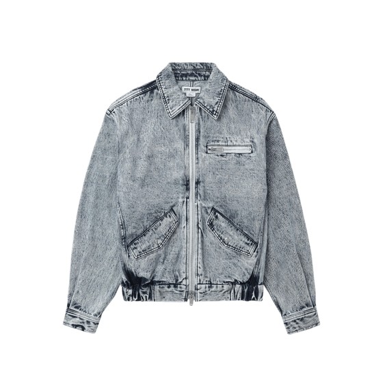 IT TTT MSW Men's Zip Denim Jacket New Handsome Street Washed Grinding White Jacket SSJK06MO
IT TTT MSW Men's Zip Denim Jacket New Handsome Street Washed Grinding White Jacket SSJK06MO