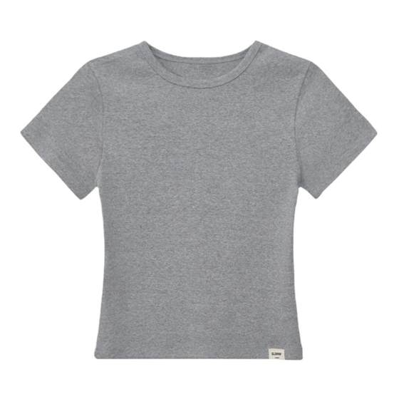 Eihey, new American retro solid color versatile top, round neck, short shoulder, slim fit, short sleeved T-shirt for women Eihey, new American retro solid color versatile top, round neck, short shoulder, slim fit, short sleeved T-shirt for women