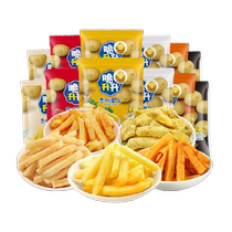 Domestic crispy rising multi-flavor potato chips non-puffed potato chips rusk biscuits Olympic snacks 10 packs