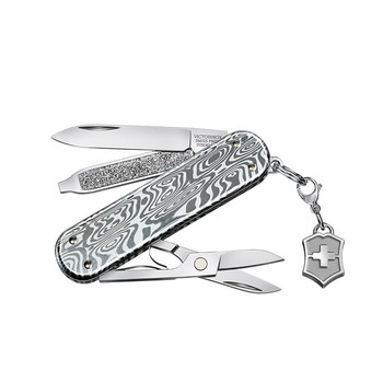 Victorinox Swiss Army Knife Model Brilliant Series Damascus Steel 58mm Multifunctional Folding Genuine Sergeant's Knife