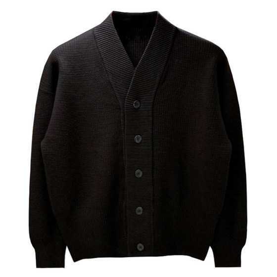Korean version of simple, elegant youth cardigan jacket male retro Yinglun style men's top casual sweater knit sweater man Korean version of simple, elegant youth cardigan jacket male retro Yinglun style men's top casual sweater knit sweater man