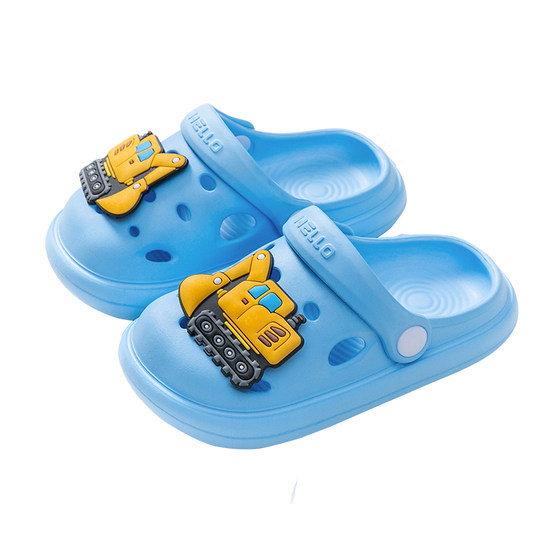 Excavator children's slippers boys and girls summer cartoon cute indoor and outdoor wear anti-slip baby beach hole shoes
Excavator children's slippers boys and girls summer cartoon cute indoor and outdoor wear anti-slip baby beach hole shoes