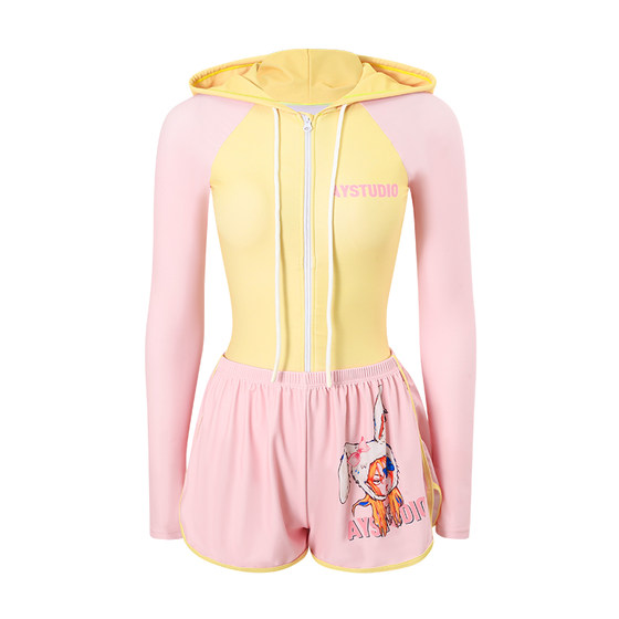 AYSTUDIO swimsuit women's 2025 new one-piece sports surfing flat corner swimming pool conservative slim long sleeves sun protection
AYSTUDIO swimsuit women's 2025 new one-piece sports surfing flat corner swimming pool conservative slim long sleeves sun protection