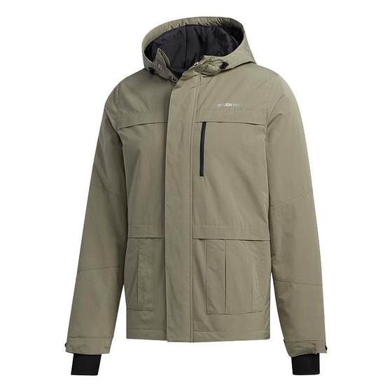 Adidas/Adidas genuine NEO men's winter slim hooded sports cotton cloth FU1033 Adidas/Adidas genuine NEO men's winter slim hooded sports cotton cloth FU1033