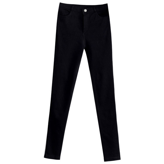 Black slim spring, summer, autumn and winter elastic thin small feet versatile casual straight trousers for women
Black slim spring, summer, autumn and winter elastic thin small feet versatile casual straight trousers for women