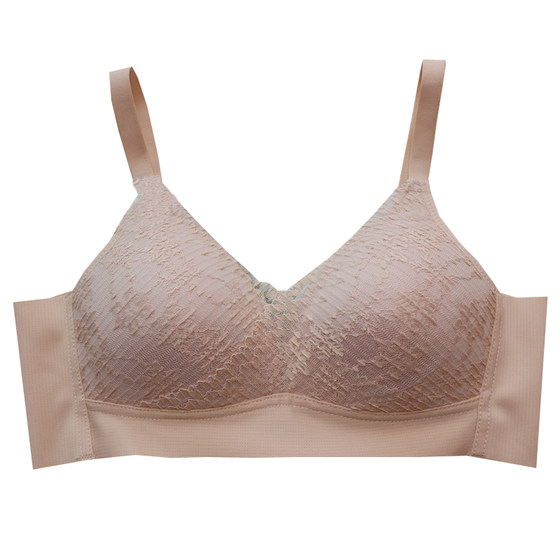 Natural latex small chest gathered bra, thin sexy lace small cup bra, soft and breathable side girl underwear Natural latex small chest gathered bra, thin sexy lace small cup bra, soft and breathable side girl underwear