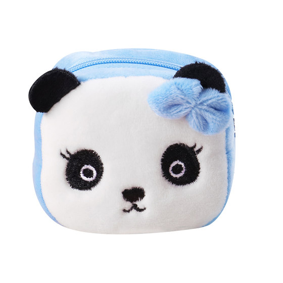 Cute cartoon anime square coin pocket smooth soft plush coin bag key bag students graduation gift Cute cartoon anime square coin pocket smooth soft plush coin bag key bag students graduation gift
