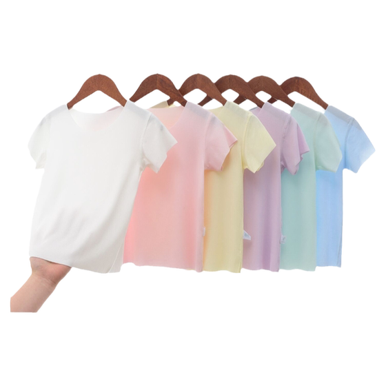 Boys short-sleeved T-shirt summer thin girl baby modal pure white top bottom shirt children's half-sleeved T-shirt
Boys short-sleeved T-shirt summer thin girl baby modal pure white top bottom shirt children's half-sleeved T-shirt