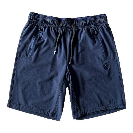 Quick-drying shorts men's water-resistant breathable lightweight four-sided elastic summer thin pocket zipper straight loose sports pants trendy Quick-drying shorts men's water-resistant breathable lightweight four-sided elastic summer thin pocket zipper straight loose sports pants trendy