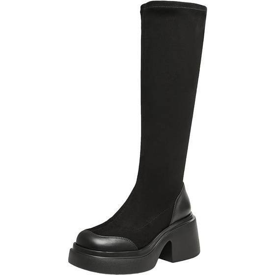 Tianmeiyi Pencil Boots Thick Sole Plush Elastic Boots Knight Boots Women's Shoes High Boots Fashion Boots New Winter Style
Tianmeiyi Pencil Boots Thick Sole Plush Elastic Boots Knight Boots Women's Shoes High Boots Fashion Boots New Winter Style