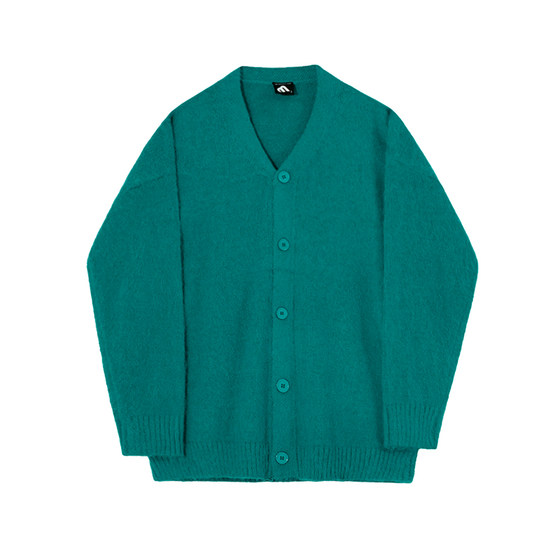 MRCYC college style knitted cardigan men's winter thickened warm jacket Korean loose lazy style v-neck sweater MRCYC college style knitted cardigan men's winter thickened warm jacket Korean loose lazy style v-neck sweater
