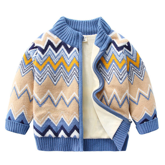 Boys sweater cardigan plus fleece 2025 spring and autumn children's clothing children's zipper jacket baby fashionable knitted sweater 8558
Boys sweater cardigan plus fleece 2025 spring and autumn children's clothing children's zipper jacket baby fashionable knitted sweater 8558