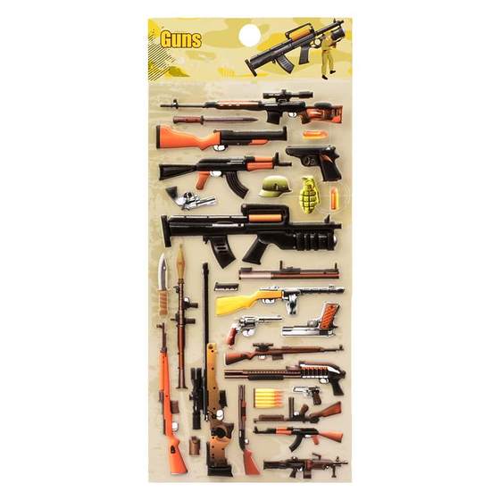 Boy Children's Poster Military Firefare weapon aircraft tank three -dimensional bubble stickers baby puzzle toys paste painting Boy Children's Poster Military Firefare weapon aircraft tank three -dimensional bubble stickers baby puzzle toys paste painting