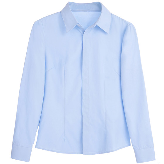 CCB work service female shirt long -sleeved light blue shirt OL professional workers sloping bank work uniform autumn spring
CCB work service female shirt long -sleeved light blue shirt OL professional workers sloping bank work uniform autumn spring