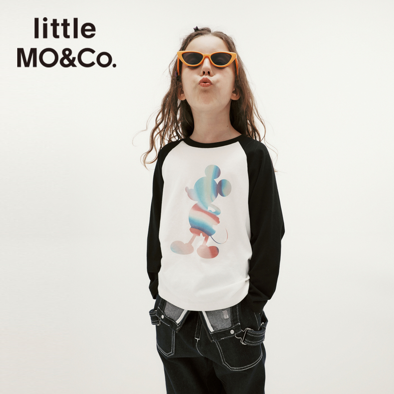 [双11预售]抑菌 迪士尼米奇IP little moco童装新款男女童长袖T恤