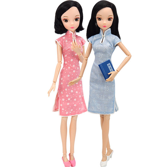 Keer doll Shanghai New Youth Cheongsam Element Dress Up Doll Toy Girl Gift 99041-99042
Keer doll Shanghai New Youth Cheongsam Element Dress Up Doll Toy Girl Gift 99041-99042