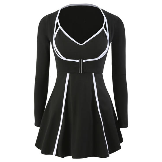 Night guards Qi Qi new original Gao Lengfan two long sleeves, thin and thin belly, conservative conservative girl swimsuit
Night guards Qi Qi new original Gao Lengfan two long sleeves, thin and thin belly, conservative conservative girl swimsuit