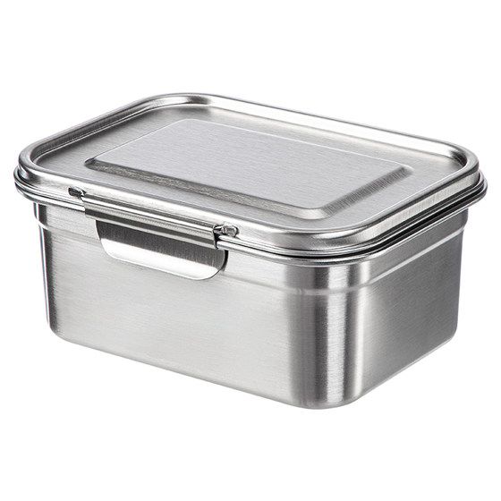 Frost Mountain 304 stainless steel fresh-keeping box student old-fashioned lunch box refrigerator sealed frozen food storage box Frost Mountain 304 stainless steel fresh-keeping box student old-fashioned lunch box refrigerator sealed frozen food storage box