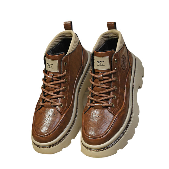 Seven Wolf Fashion Boots Men's Summer 2025 New Men's High Top Casual Work Shoes Thick Sole Heightening Leather Boots Men's Shoes
Seven Wolf Fashion Boots Men's Summer 2025 New Men's High Top Casual Work Shoes Thick Sole Heightening Leather Boots Men's Shoes