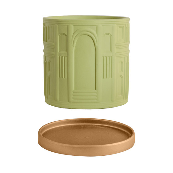 Cement flowerpot Nordic style simple and creative personality Large -caliber Green potted green meat succulent house flower pot Cement flowerpot Nordic style simple and creative personality Large -caliber Green potted green meat succulent house flower pot