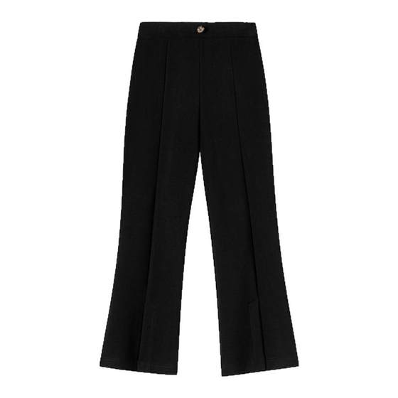 Slit maternity suits with slightly flared pants without slimming belly in spring and summer wear elastic slim fit and slim trousers in spring
Slit maternity suits with slightly flared pants without slimming belly in spring and summer wear elastic slim fit and slim trousers in spring