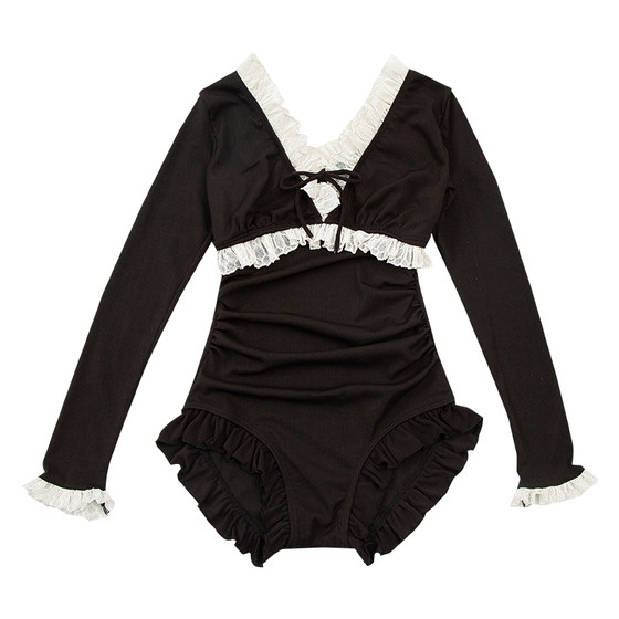 Women's 2025 new hot swimsuits one-piece belly covering and making you look slim and small breasts gathered slightly fat black long-sleeved conservative swimsuit
Women's 2025 new hot swimsuits one-piece belly covering and making you look slim and small breasts gathered slightly fat black long-sleeved conservative swimsuit