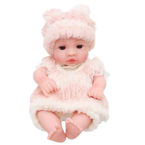 Children's simulation doll toy girl, doll all soft gum fake baby baby little cute sleeping doll Children's simulation doll toy girl, doll all soft gum fake baby baby little cute sleeping doll