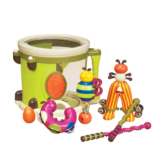 B.Toys Bang Percussion Band Children's Big Drum Instruments Baby Puzzle Toys Music Beat Percussion Drum
B.Toys Bang Percussion Band Children's Big Drum Instruments Baby Puzzle Toys Music Beat Percussion Drum