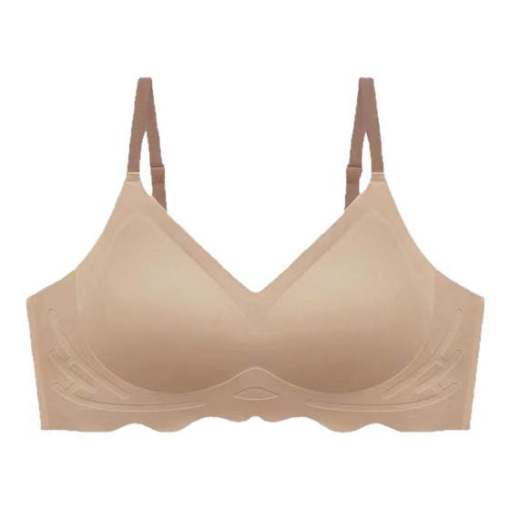 Cloud -free underwear female small breasts gathered large comfortable thin all -in -one fixed cup sports girl text bra Cloud -free underwear female small breasts gathered large comfortable thin all -in -one fixed cup sports girl text bra