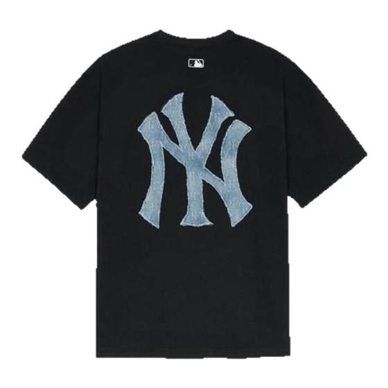 MLB 25 summer official authentic couple imitation denim old-fashioned men cool short-sleeved women loose T-shirt TSM10 MLB 25 summer official authentic couple imitation denim old-fashioned men cool short-sleeved women loose T-shirt TSM10