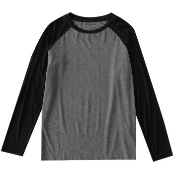 Pyjamas ຜູ້ຊາຍພາກຮຽນ spring ແລະດູໃບໄມ້ລົ່ນ Modal ບາງໆ Tops ສິ້ນດຽວເຄື່ອງນຸ່ງຫົ່ມເຮືອນຂະຫນາດໃຫຍ່ ເສື້ອທີເຊີດວ່າງ Elastic Bottoming Shirts