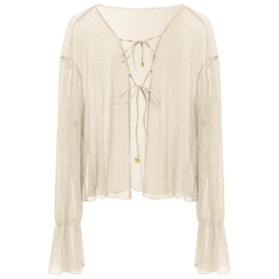 COCOBELLA three-dimensional pit strip pleated texture sweater silver onion bright silk sunshade cardigan LC606-4
COCOBELLA three-dimensional pit strip pleated texture sweater silver onion bright silk sunshade cardigan LC606-4
