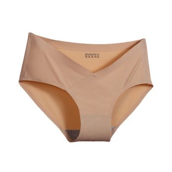 4 ຄູ່ ice silk seamless underwear ແມ່ທ້ອງຝ້າຍບໍລິສຸດ crotch ແອວຕ່ໍາຂະຫນາດໃຫຍ່ຂະຫນາດຕົ້ນ, ກາງແລະທ້າຍການຖືພາສັ້ນ summer ແບບບາງໆ.