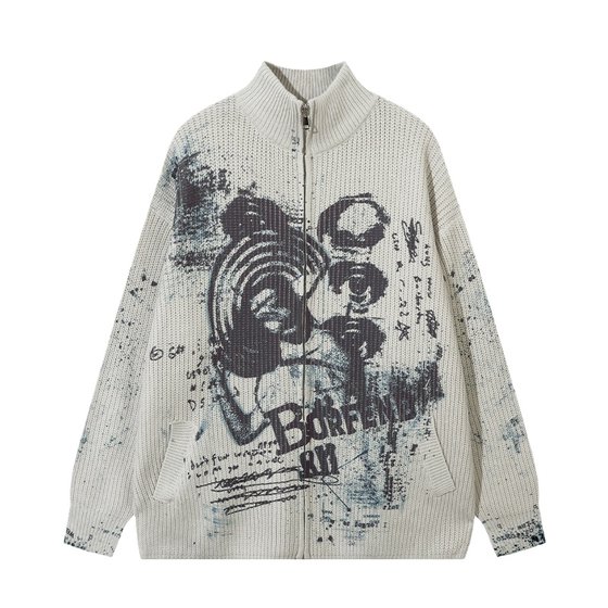 Noonoz American tide brand splash ink graffiti sweater, men's autumn and winter street design, couple sweater jacket
Noonoz American tide brand splash ink graffiti sweater, men's autumn and winter street design, couple sweater jacket