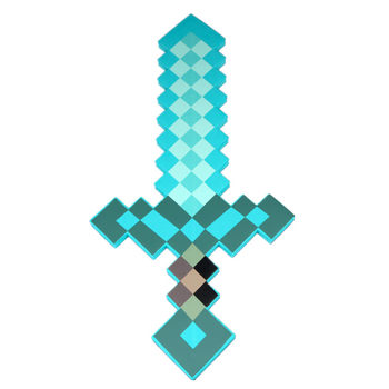 Minecraft Diamond Sword Toy 2-in-1 Transformation Minecraft Enchanted Bow and Arrow Weapon Shield Axe Pickaxe