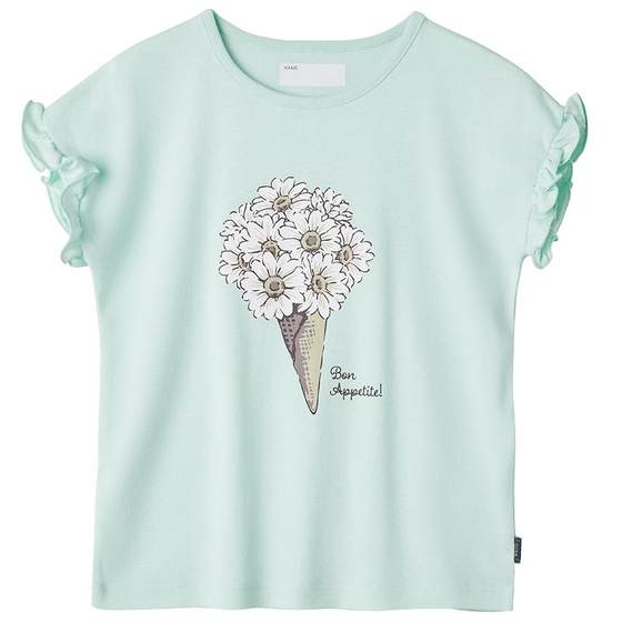 Qianquhui Children's Clothing Summer Lotus Leaf Sleeve Sweet Printed Fine Needle Rib Cotton Girl's Short Sleeve T-Shirt Top
Qianquhui Children's Clothing Summer Lotus Leaf Sleeve Sweet Printed Fine Needle Rib Cotton Girl's Short Sleeve T-Shirt Top