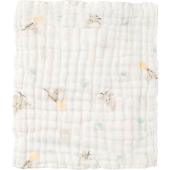 Guiqi Bear baby saliva towel face towel baby bath towel newborn pure cotton gauze towel small square towel handkerchief