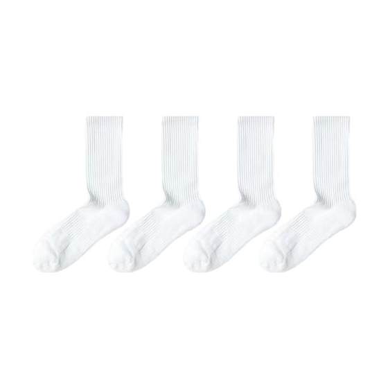 High tube sweat absorbing and breathable pure cotton running socks on the shell, pure white sports socks for boys High tube sweat absorbing and breathable pure cotton running socks on the shell, pure white sports socks for boys