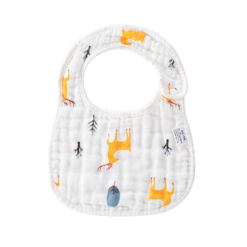 Baby bib pure cotton gauze saliva towel ເດັກນ້ອຍເກີດໃຫມ່ ຊາຍແລະຍິງ ເດັກນ້ອຍເດັກນ້ອຍ waterproof anti-vomiting bib enlarged bib